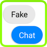 fake chat conversation android application logo